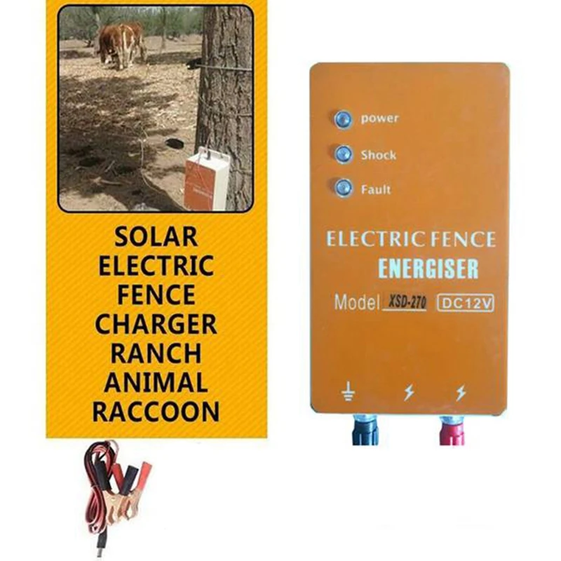 Акция! Электрический забор на солнечной батарее контроллер зарядного устройства