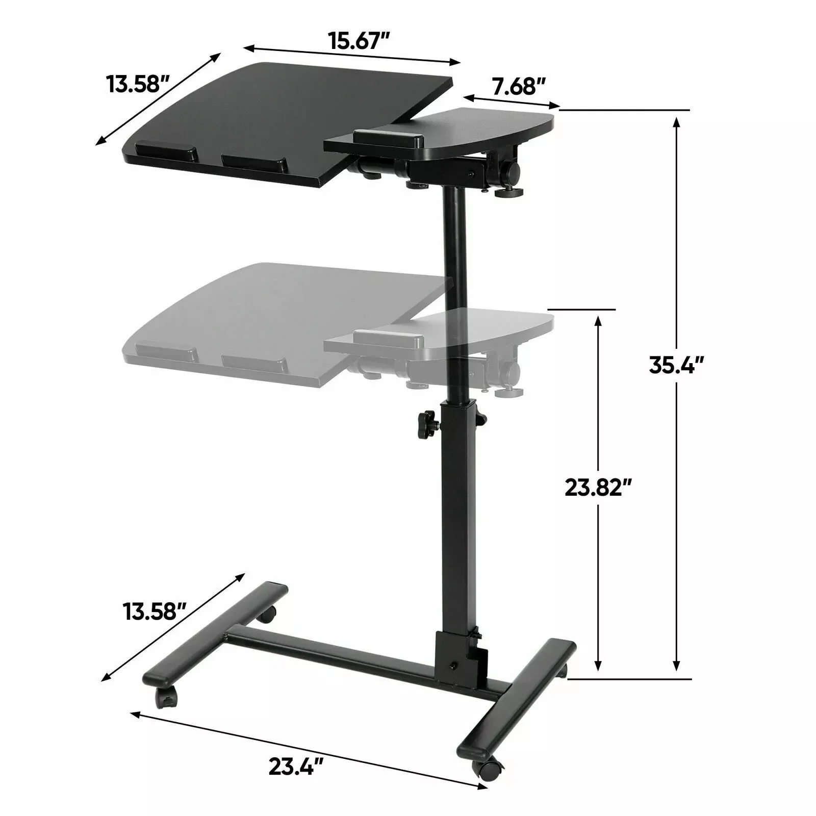 

2023 Angle Height Adjustable Rolling Laptop Desk Over Sofa Bed Notebook Table Stand gaming chair cadeira gamer desk computer des