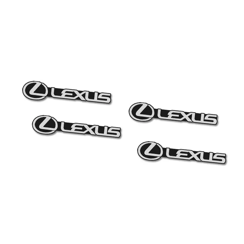 

4 шт. 3D алюминиевый автомобильный аудио стерео динамик значок эмблема наклейка для Lexus Fsport RX330 IS250 RX350 IS300h GS300 UX LX570 LS430