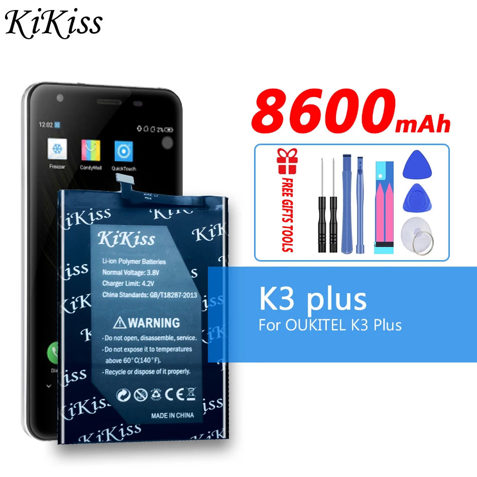 

For OUKITEL K3 Plus Mobile Phone Replacemeny Battery For OUKITEL K3 Plus 8600mAh
