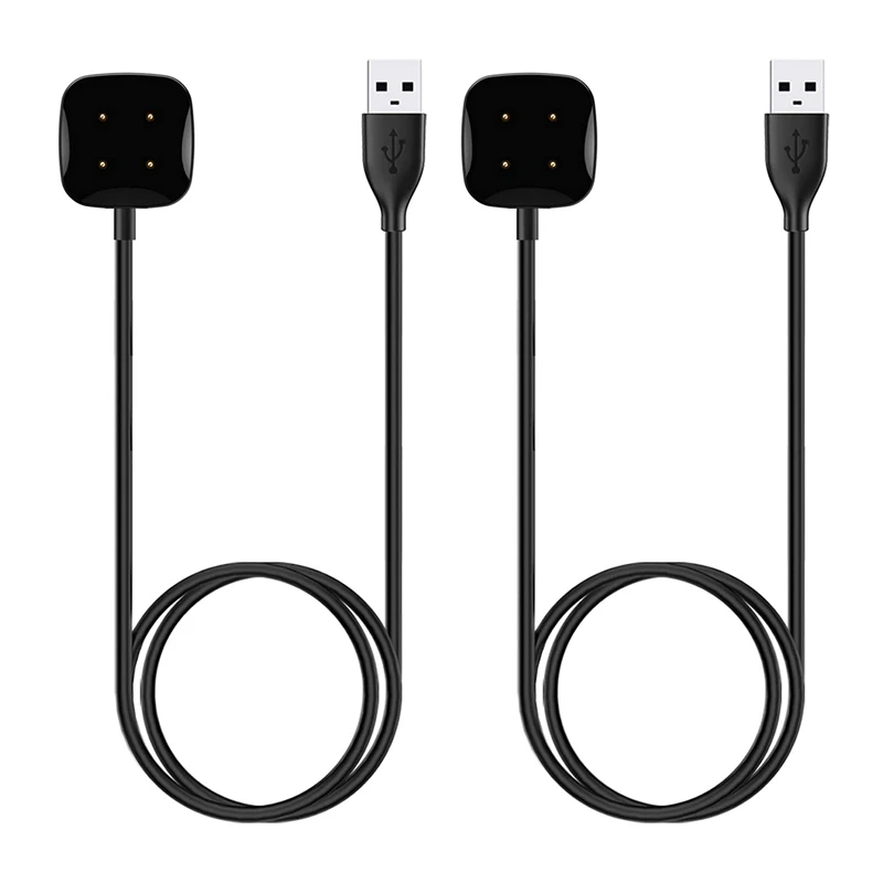 

2Pack 3.3 FT Charger Cable USB Charging Dock for Fitbit Sense/Versa 3 Smartwatch