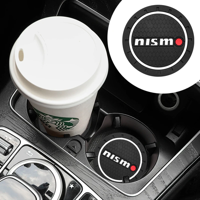 

Car Non-slip Mat Water Coaster Cup Holder Pad for Nissan Logo Nismo Qashqai Sylphy X-Trail Xterra Tiida Almera Altima Navara Not