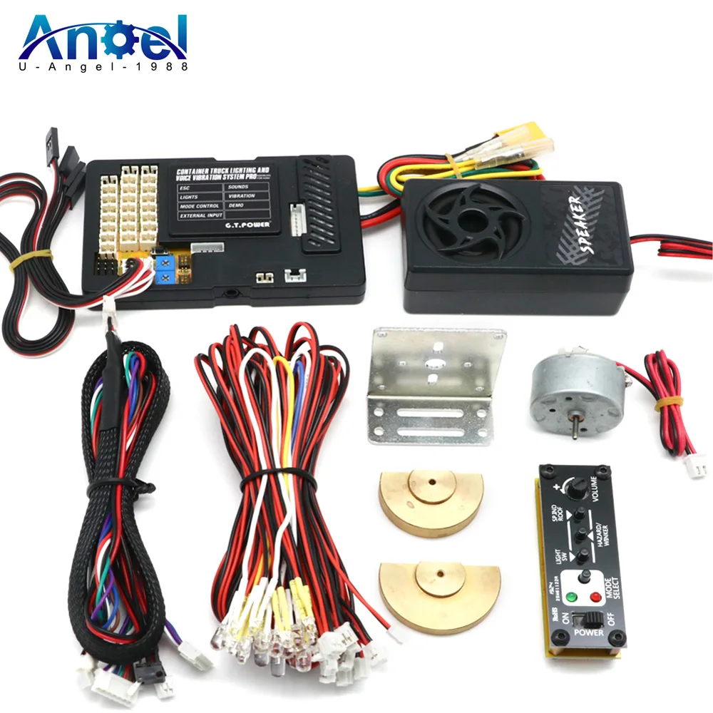 

G.T.Power Container Truck Lighting And Voice Vibration System PRO With 60A ESC Output For RC Car Accessories Parts