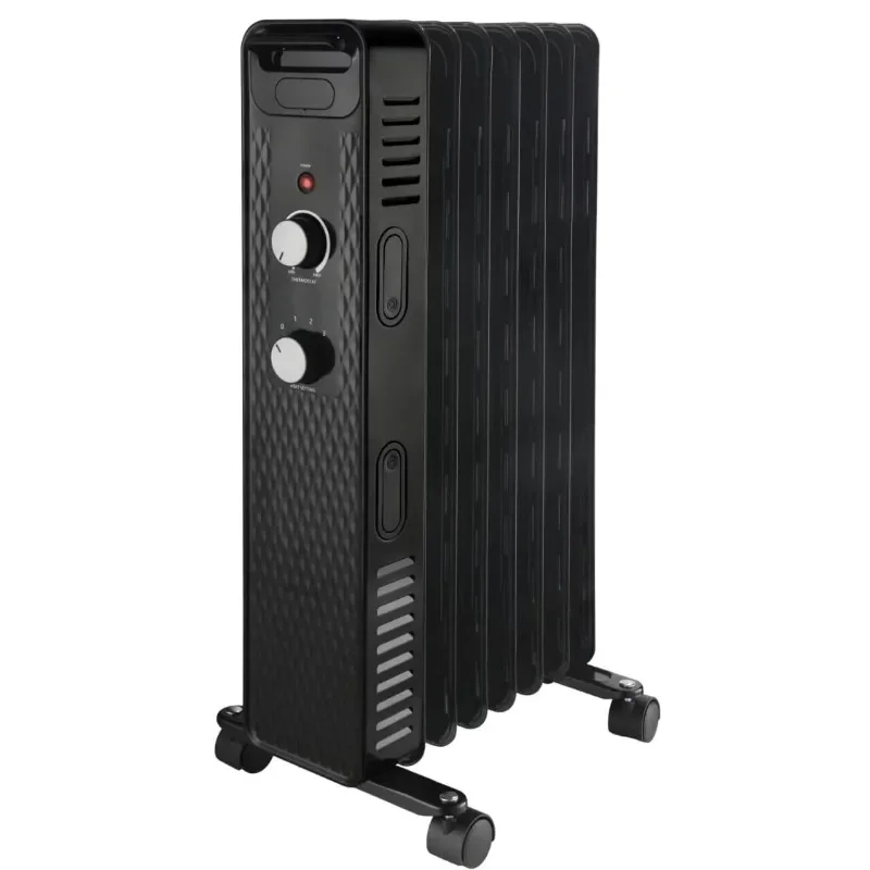 

Mainstays Mechanical Oil Filled Electric Radiator Space Heater, Black
