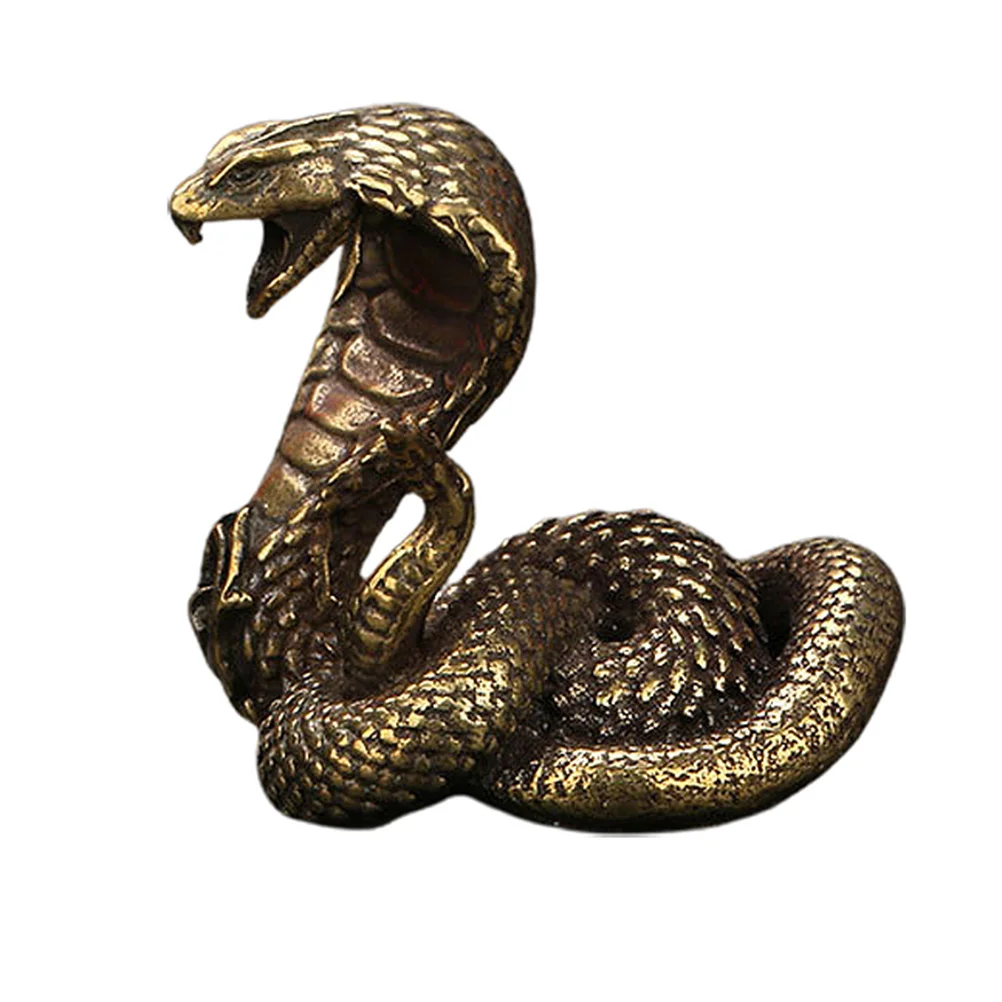 

Snake Statue Brass Decor Figurinechinese Sculpture Figurines Animal Wealth Home Desktop Ornament Zodiac Tea Decorationsminiature