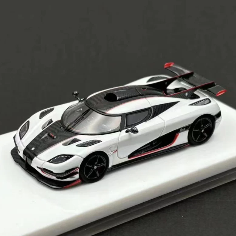 VMB 1:64 Koenigsegg one 1 белый серебристый синий смоляная модель автомобиля коллекция