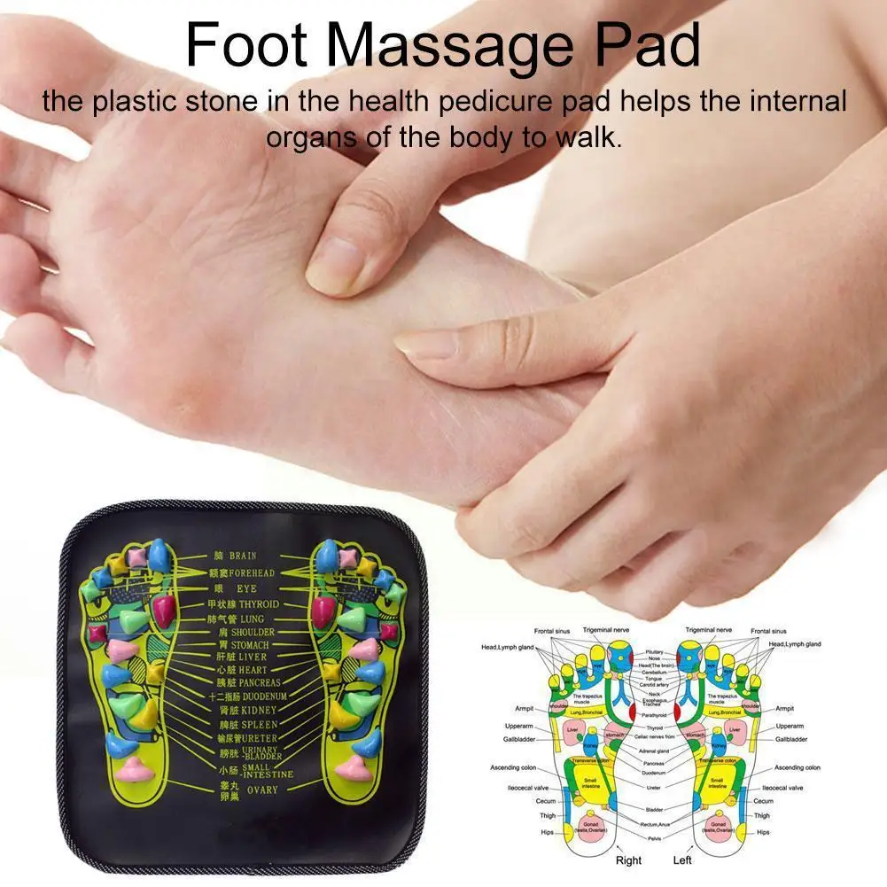 

Acupuncture Cobblestone Foot Massage Cushion Reflexology Pain Physical Acupoint Foot Care Mat Health Relief Pad Massage Mas J3O8