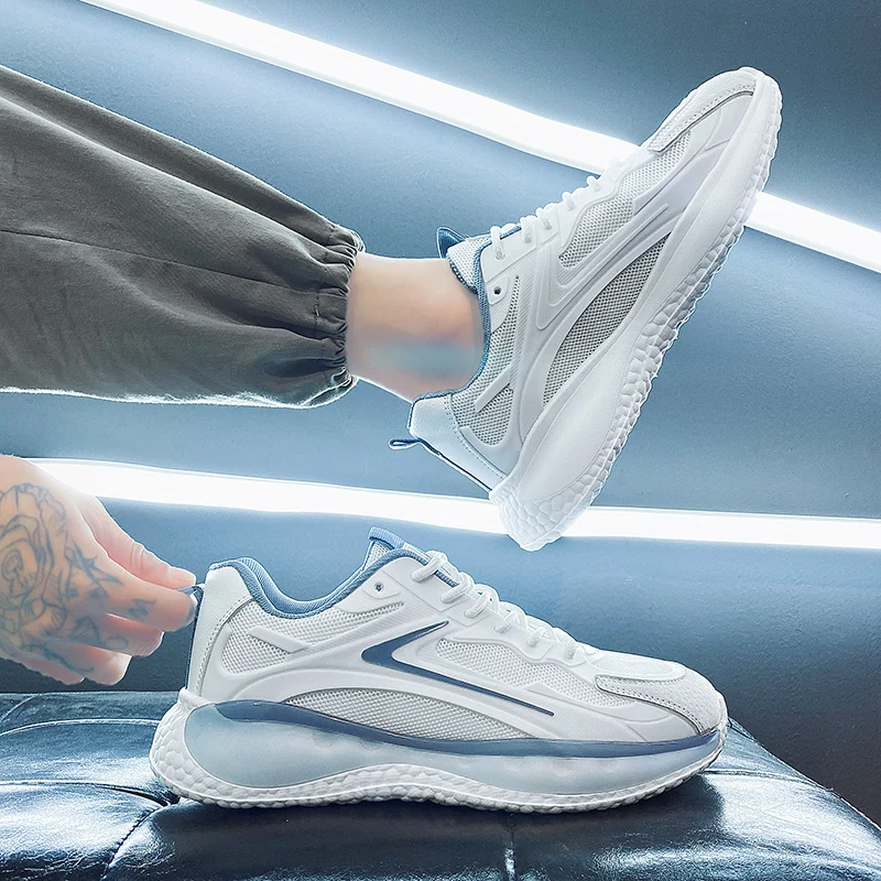 Men Running Shoes Breathable Outdoor Sports Shoes Lightweight Sneakers Comfortable Athletic Training Footwear