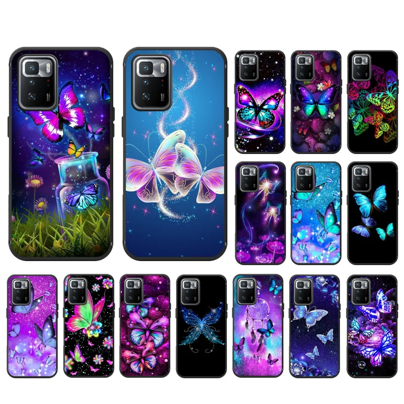 

Butterfly Phone Case for Xiaomi Mi 11T 11lite 11T pro Poco X3 Pro Redmi Note8 Note10 Note9 Pro Note 11Redmi 10 9 9C
