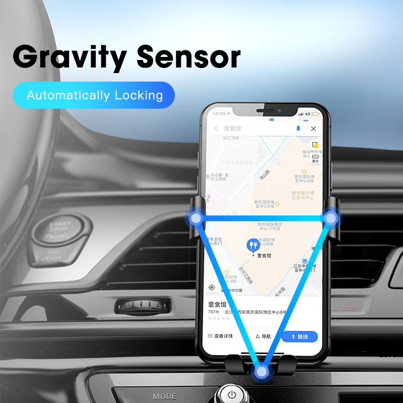 Автомобильный держатель для телефона автомобильный с гравитационным