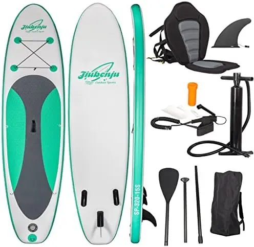 

Stand Up Paddle Board SUP Accessories & Backpack, Non-Slip Paddle Board, Leash, Paddle, Waterproof Backpack, Kayak Seat, Han