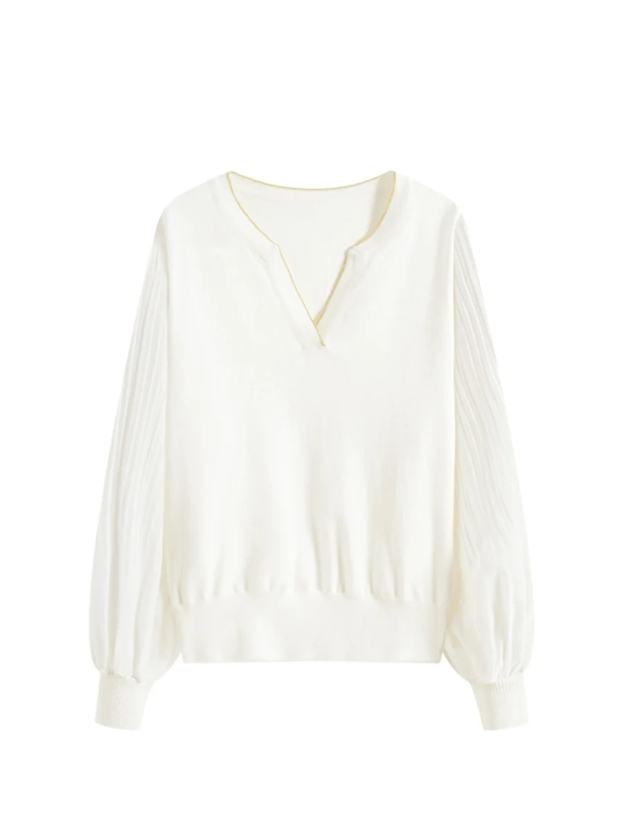 Plus Size Cara Club Plus size Long sleeve Knit Women 2024 Autumn Fat Sister mm Belly Covering Slimming Chic Top