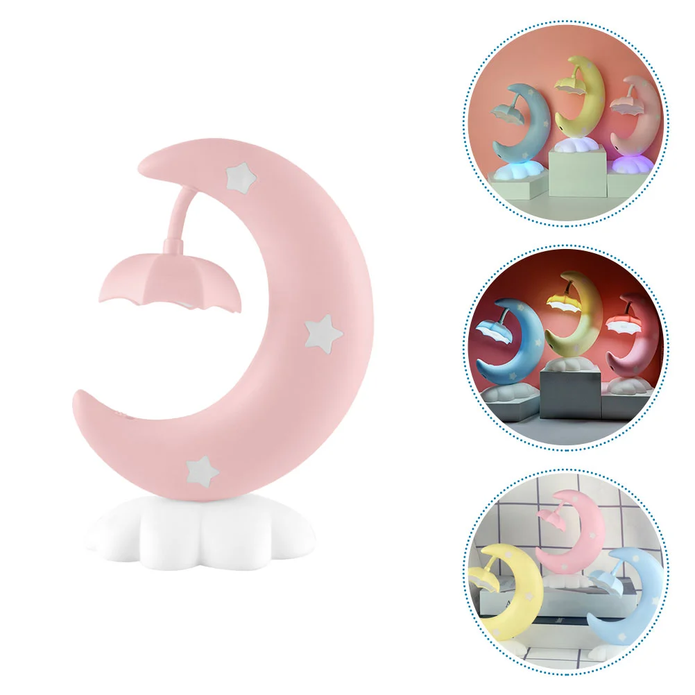 

Moon Shape Night Lamp Adorable Bedside Night Light Kids Room Decoration for Home