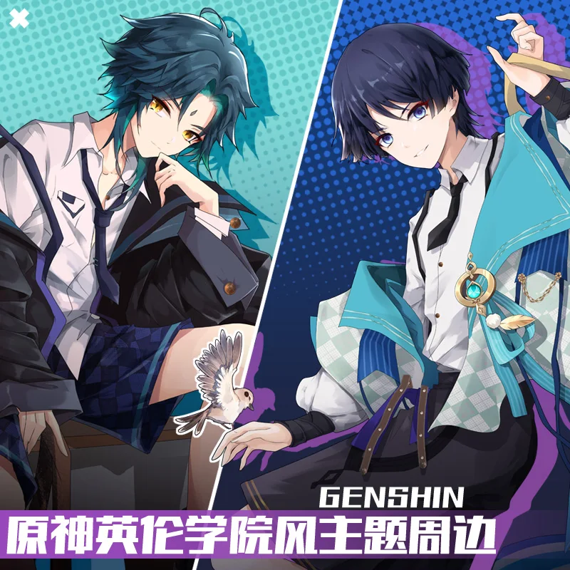 

Аниме Genshin Impact Wanderer Venti Xiao в стиле преппи, модель детской таблички, настольные игрушки, подарки на день рождения
