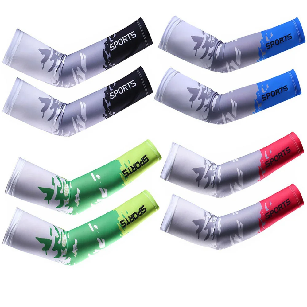 

Quick Running Dry 2Pcs Sport Cycling Bicycle UV Sun Protection Cuff Cover Protective Arm Sleeve Bike Arm Warmers Sleeves