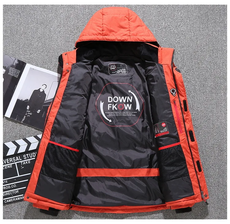 2023 New Young Men's Winter Short Down Jacket Thickened Comfortable White Duck Down Luxury Sports Outdoor Ski Suit Winter Jacket