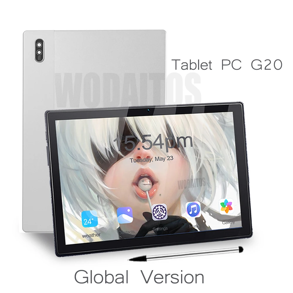 10.1 Inch G20 Tablet PC Android 11 Google Play MTK6750 Octa Core WIFI 6000mAh 12GB 512GB Laptop Global Version 24+48MP GPS Pad