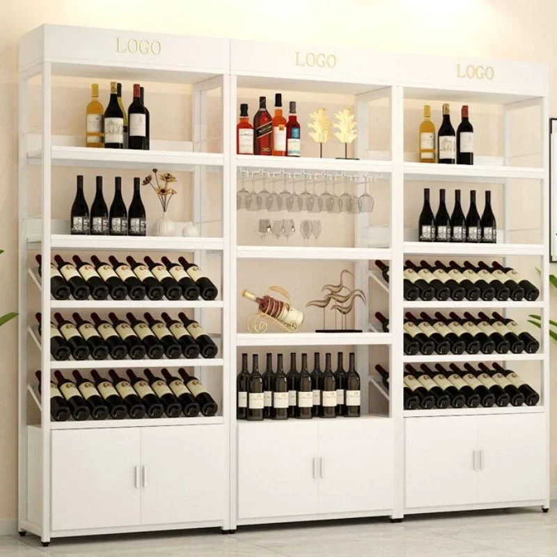 Хранение спиртных напитков Кава для мебели Вины Винная полка Поддержка гостиной