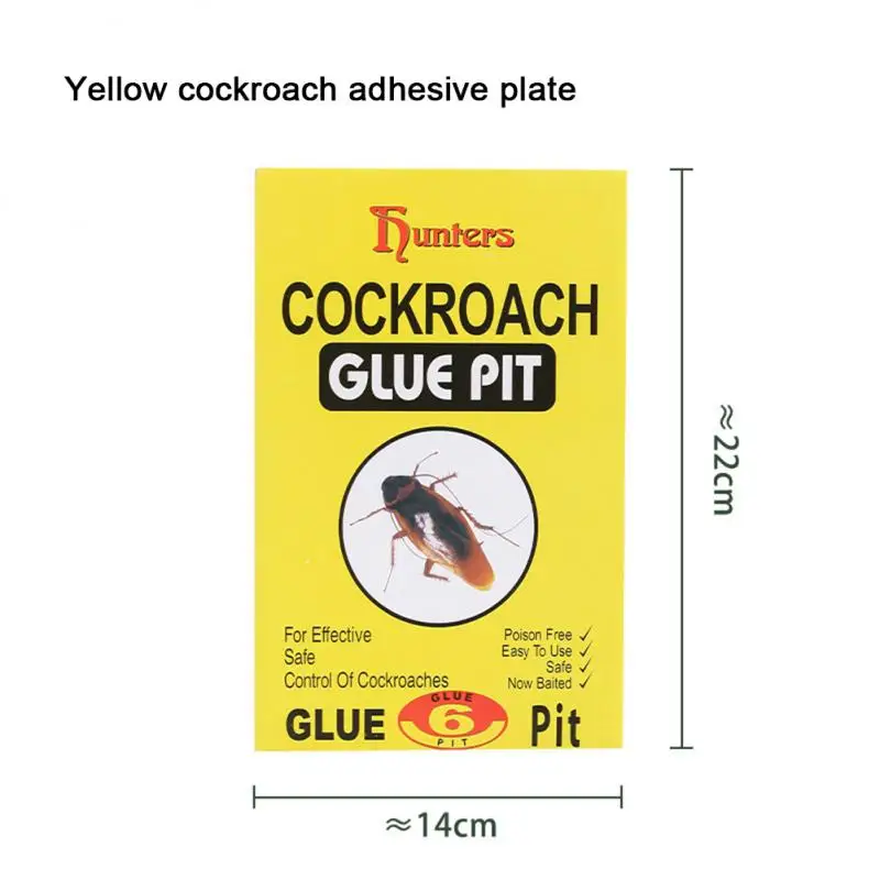 Ловушка для тараканов 1-10 шт. липкая приманка не токсичная дома и улицы
