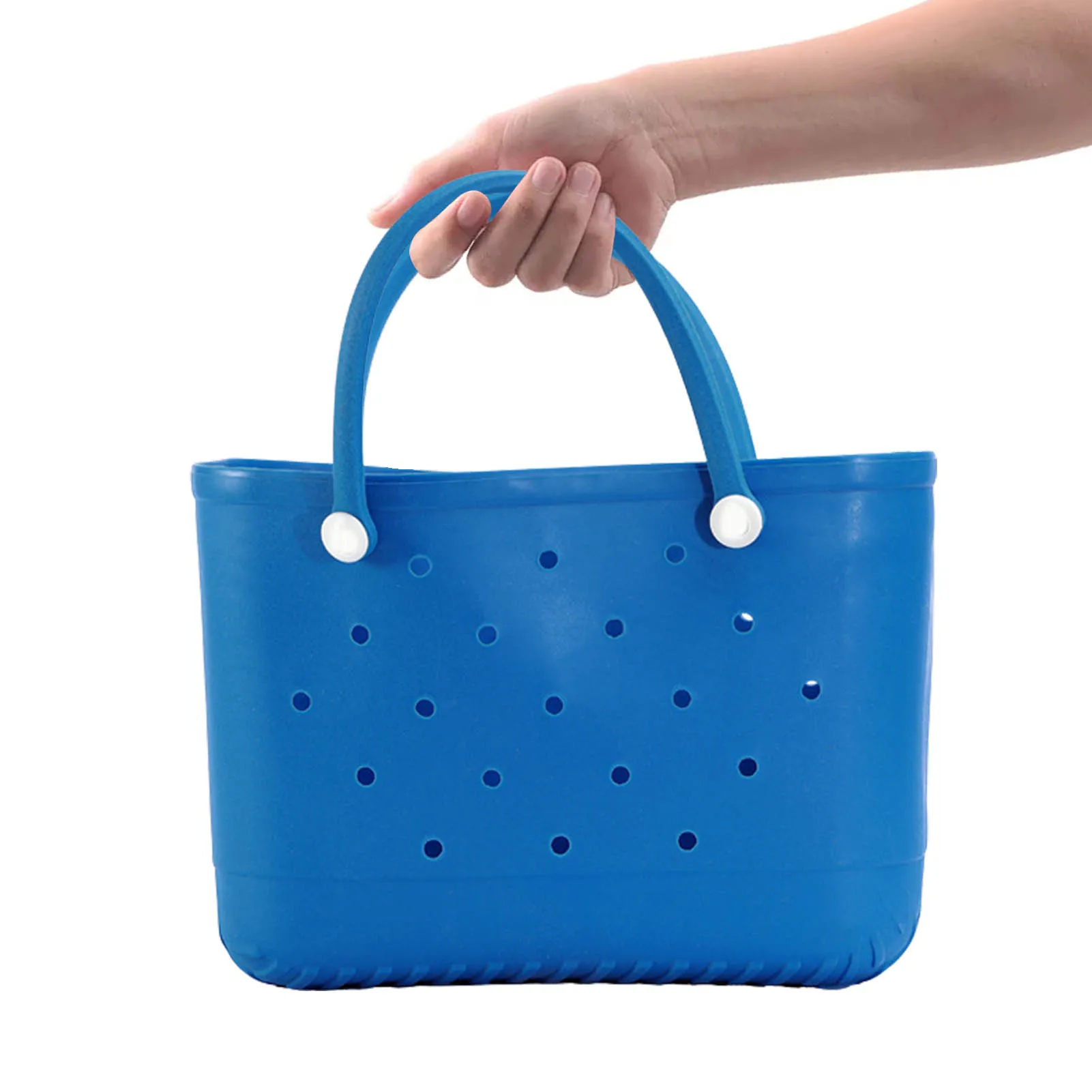 

Eva Waterproof Large Waterproof Washable Durable Open Tote Bag With Holes For The Beach Boat Pool Sports