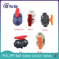 pvcpp ball valve union valve pvc water pipe connector plumbing hose fittings slip shut valve 1 pcs