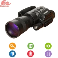 ziyouhu nv 760d hd infrared night vision device 7x60 multifunction monocular digital night viewer telescope for outdoor hunting