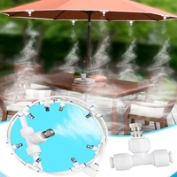 outdoor misting cooling system 10m water hose with 8 brass mist nozzle diy mist cooling kit for patio garden greenhouse watering