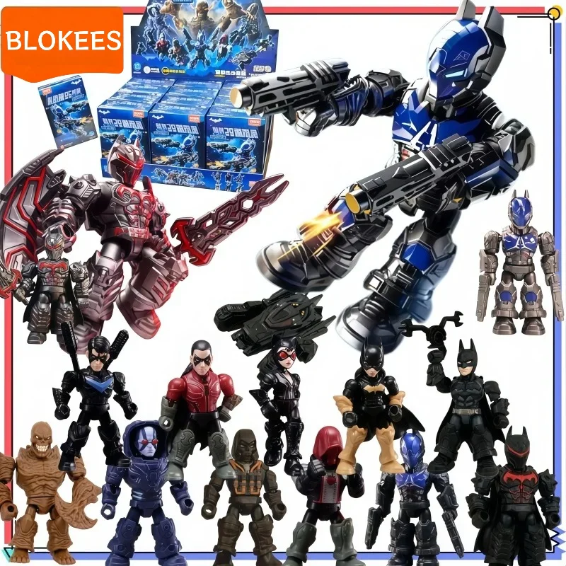 Фото Blokees Dc Defender Version 03 Arkham: Chaos Prologue Series Наборы строительных блоков Модели Фигурки Бэтмена Украшения Игрушки Подарок №1