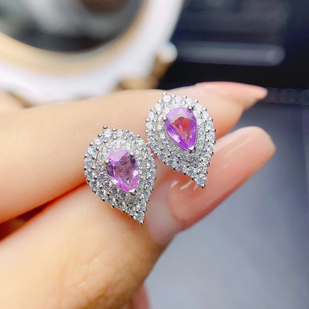 Женские серьги-подвески из серебра 925 пробы 4 Х6 дюймов