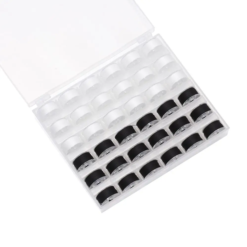 Многоцветная приблизительная черная коробка для хранения 72 шт. белая швейная