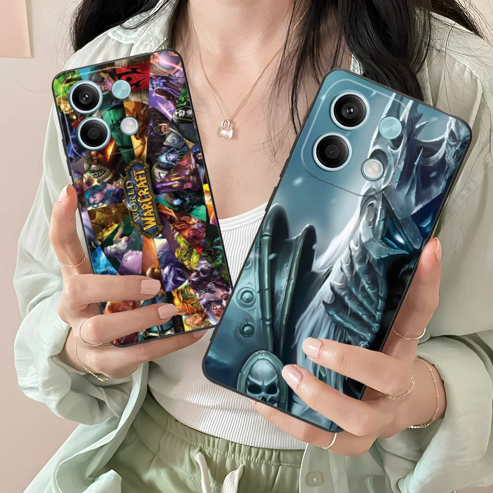 Чехол WOW Pretty для Xiaomi Redmi Note 14 13 12 11 10 9 S A Pro Plus Lite 5G черный чехол мобильных телефонов