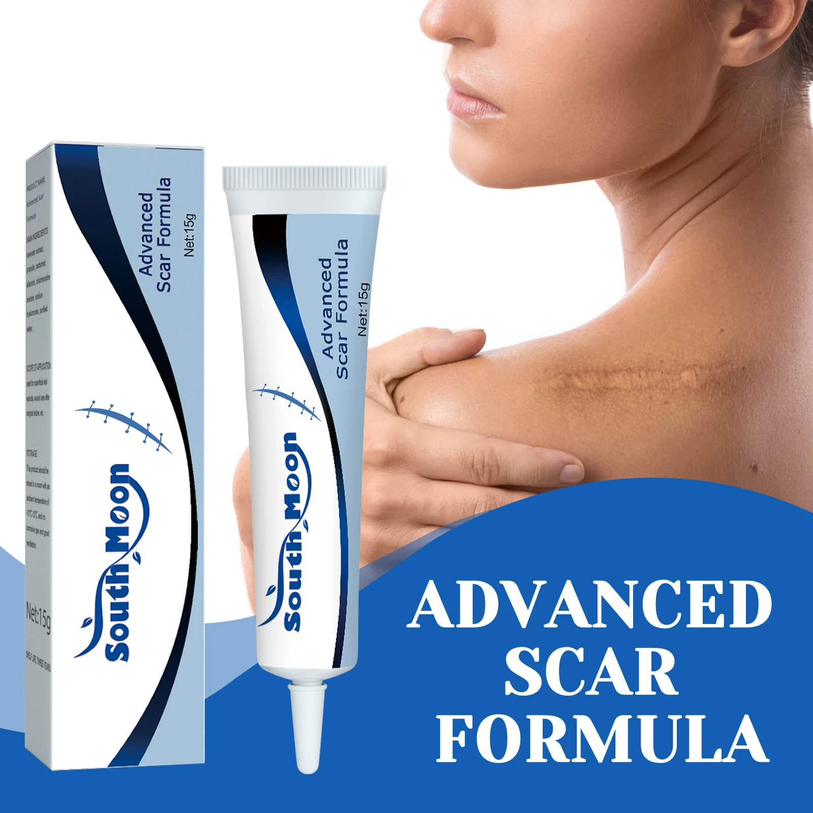 

Herbal Scar Relieve Cream Gel Repairing Burn Surgical Scar Smooth Soften Moisturizing Skin Care For Adult Children Pregnant 15g