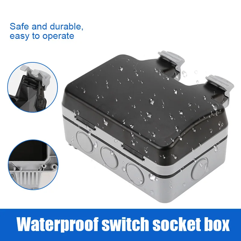 

146 Type Wall Socket Waterproof Box Panel IP66 Anti-dust Durable Box Waterproof Wall Switch BOX Wall Socket Cassette