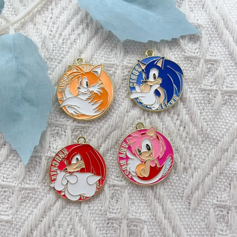 

10 шт., эмалевые Позолоченные Подвески для браслета