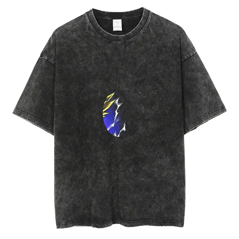 Футболка мужская оверсайз в стиле японского аниме уличная одежда Харадзюку