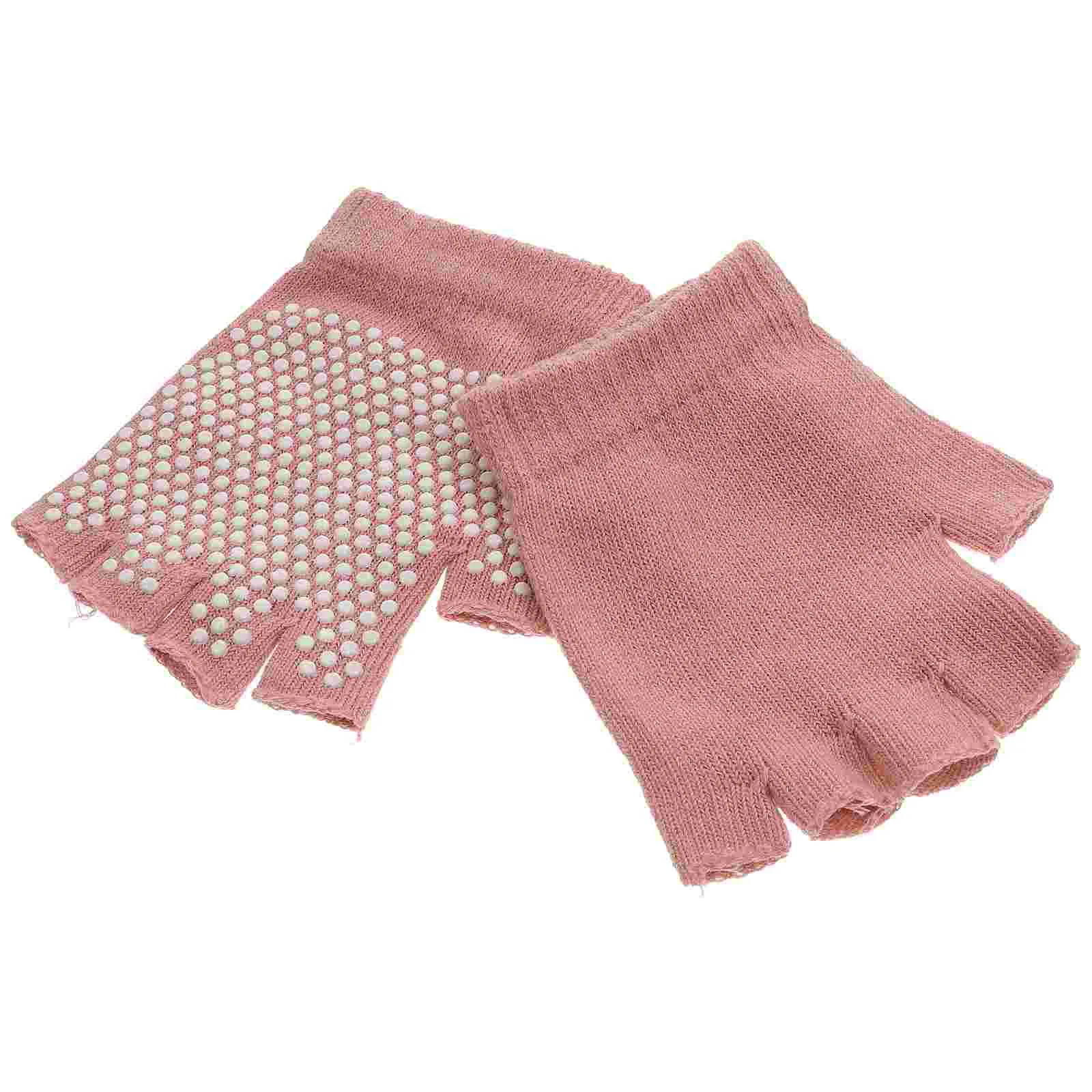 1 пара нескользящих вязаных перчаток с половиной пальца аксессуары для йоги