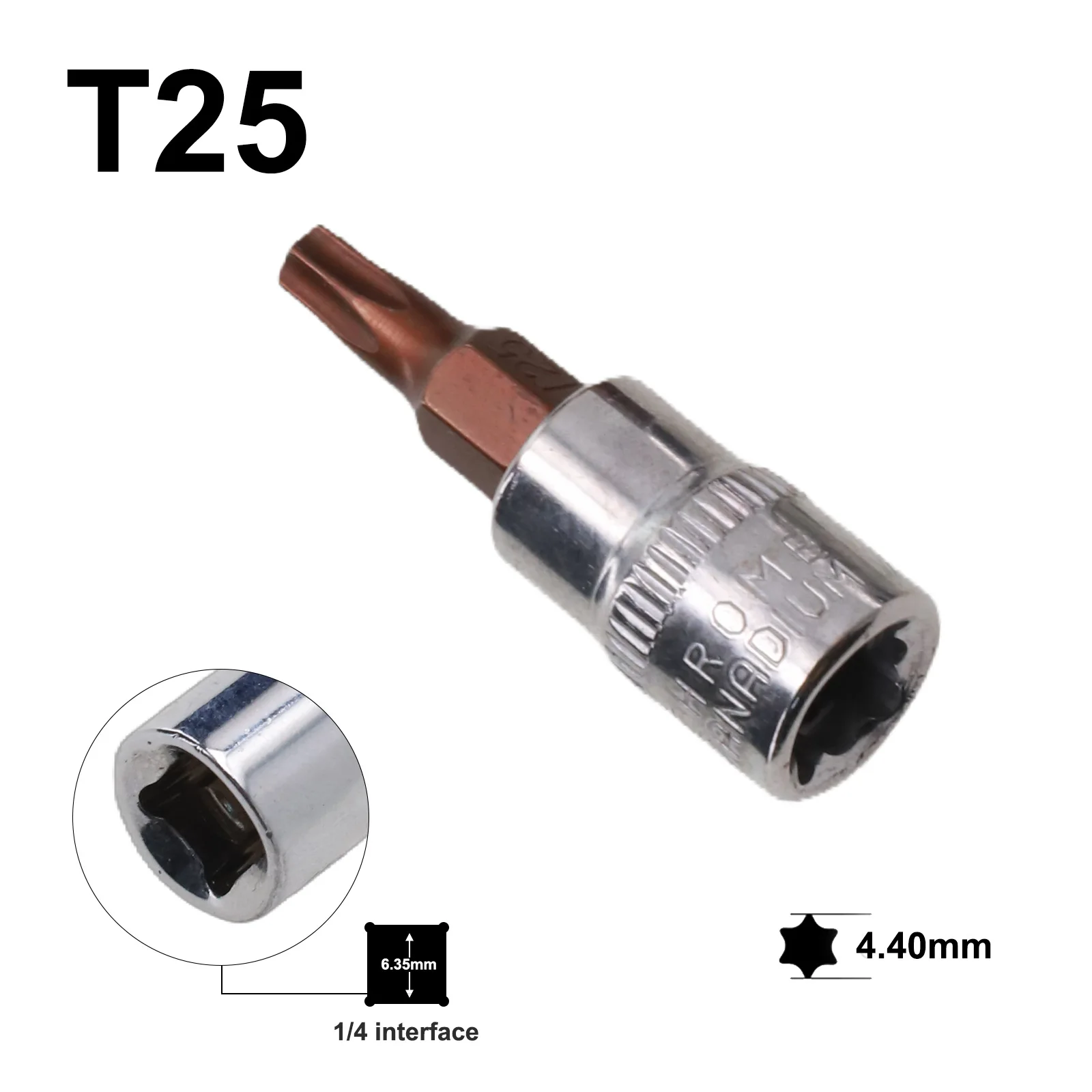 5 шт. отвертки Torx 1/4 дюйма инструменты с торцевой головкой T15 T20 T25 T30 T40 бытовой DIY