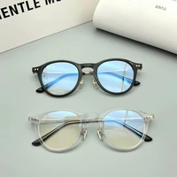 luxury brand designer vintage eyeglasses frame acetate alloy fashion women men gentle cozmo glasses myopia prescription eyewear