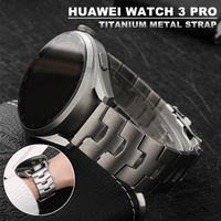 luxury titanium metal strap for huawei watch gt2 gt3 pro 22mm stainless steel band for samsung watch 3 45mm s3 business bracelet