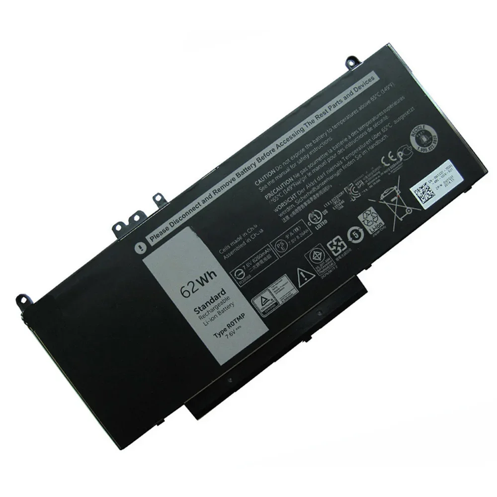 Новый оригинальный аккумулятор R0TMP 7 6 в 62 Втч для ноутбука Dell Latitude E5450 E5550 ROTMP CN-0FDX0T