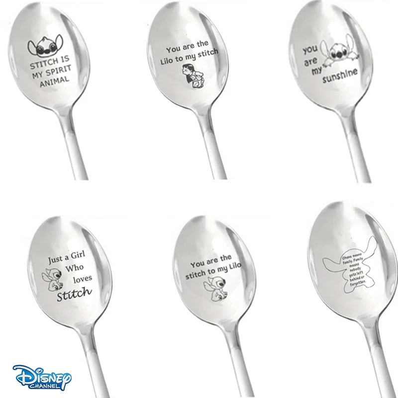 Столовые приборы из нержавеющей стали с ложкой мультфильма Лило и Ститч