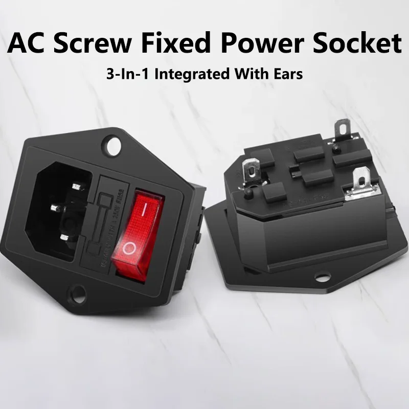 Женская электрическая розетка KCD3 с переключателем 250 В 10 А