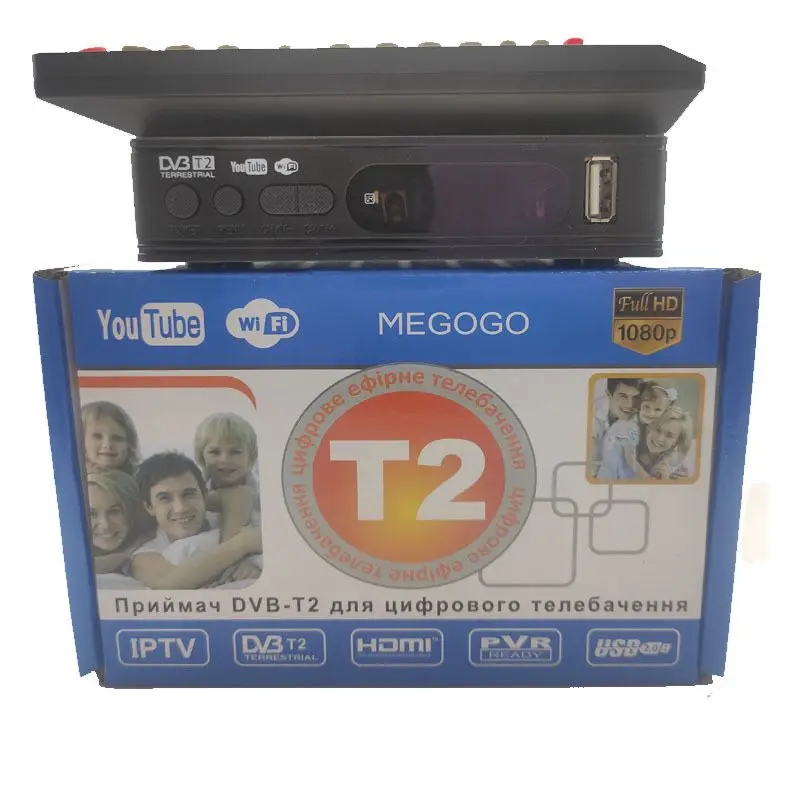 DVB-T2 Приемник спутникового телевидения HD Приемник цифрового телевидения Декодер H.264 поддерживает WIFI для Индонезии, России, спутникового ТВ-приемника (art.: 3920cb09a05ee) - 3920cb09a05ee