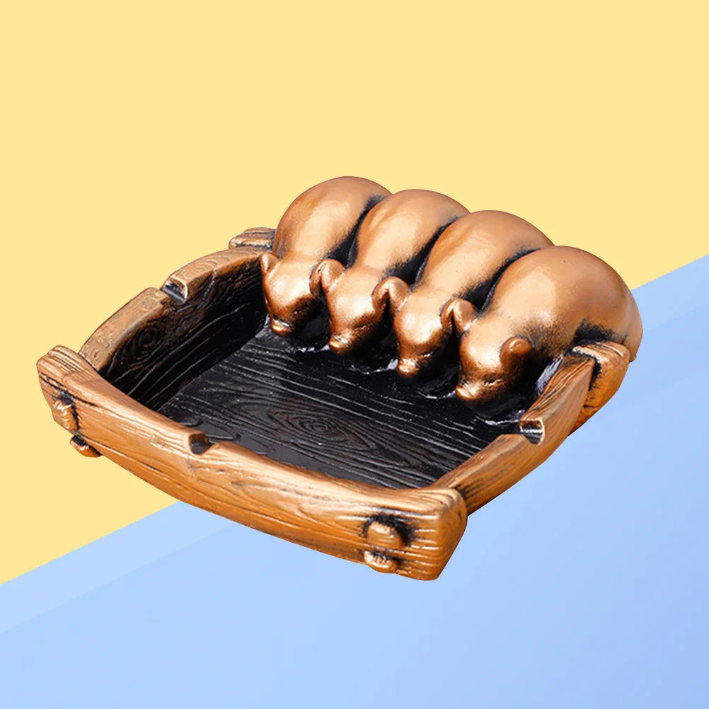 

Unique Fortune Resin Ashtray Holder Home Decor Crafts)