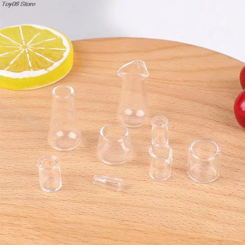 

1PC Milk Cup Water Cup Juice Cup Food And Play Mini Glass Doll House Accessories Mini Cup