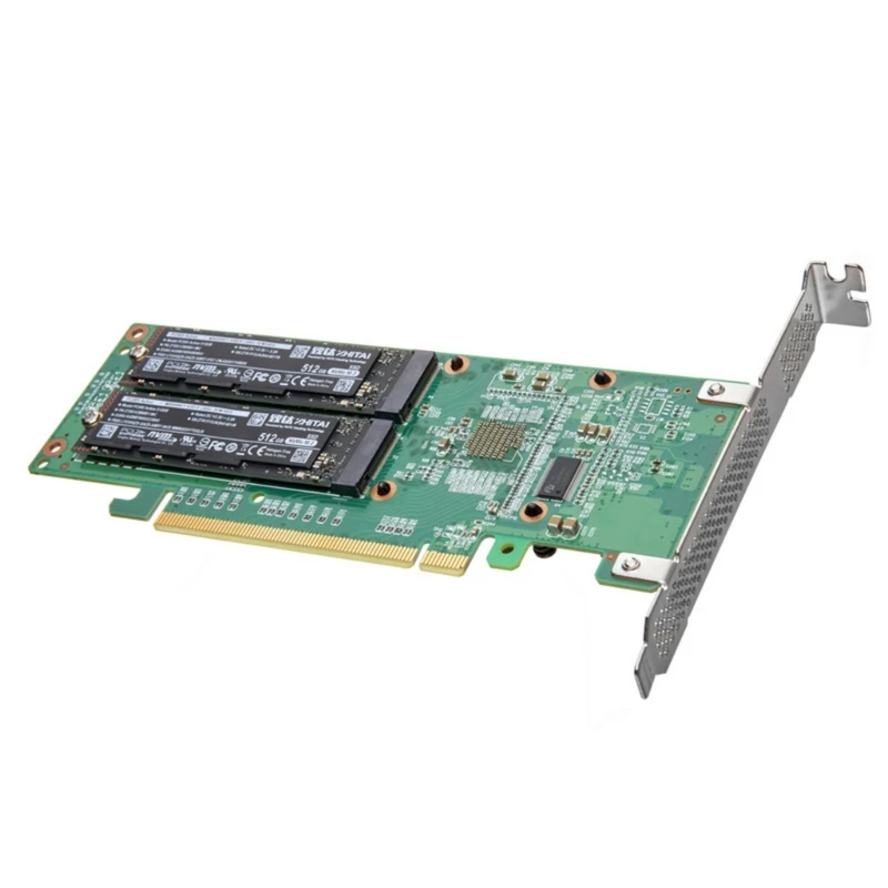 Фото 4-портовая интерфейсная плата M.2 NVMe PLX8747 Control PCIe X16 Адаптер расширения для серверного решения для хранения №4
