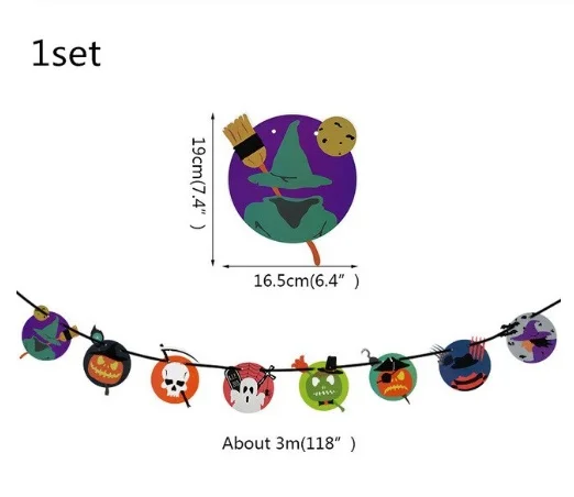 

Баннер в форме Хэллоуина длиной 3 метра