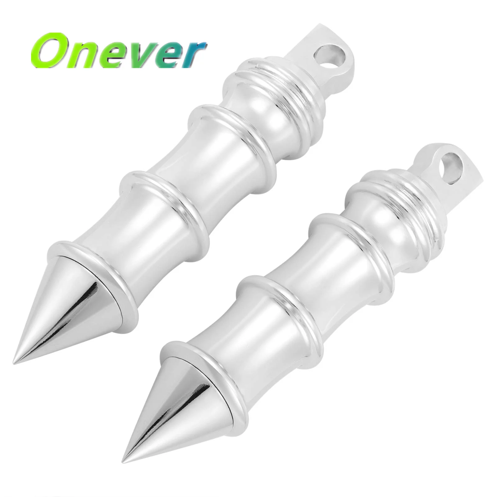 

Motorcycle Footboard Rack With Installation Tool Anti-Skid Foot Nails Motorcycle Horizontal Foot Pegs Highway Pedals Footrest
