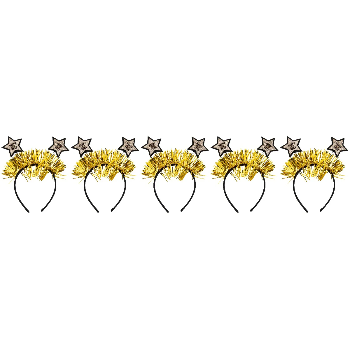 

5x Hair Accessories for New Year Hair Accessories for Kids Star Sequins Countdown New Year's Eve Party Hair Clasp