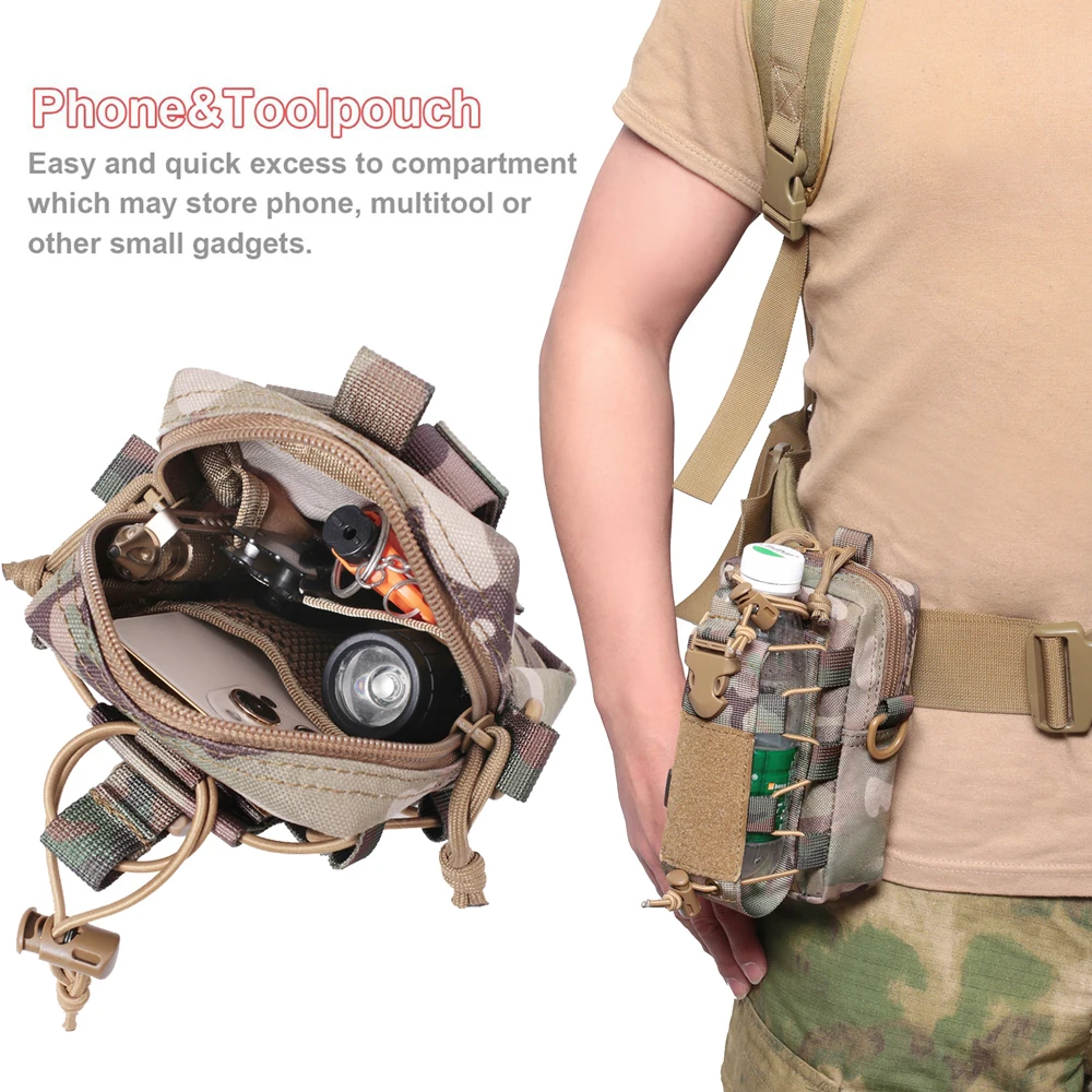 Тактическая Сумка-держатель для телефона с ремешком на плечо